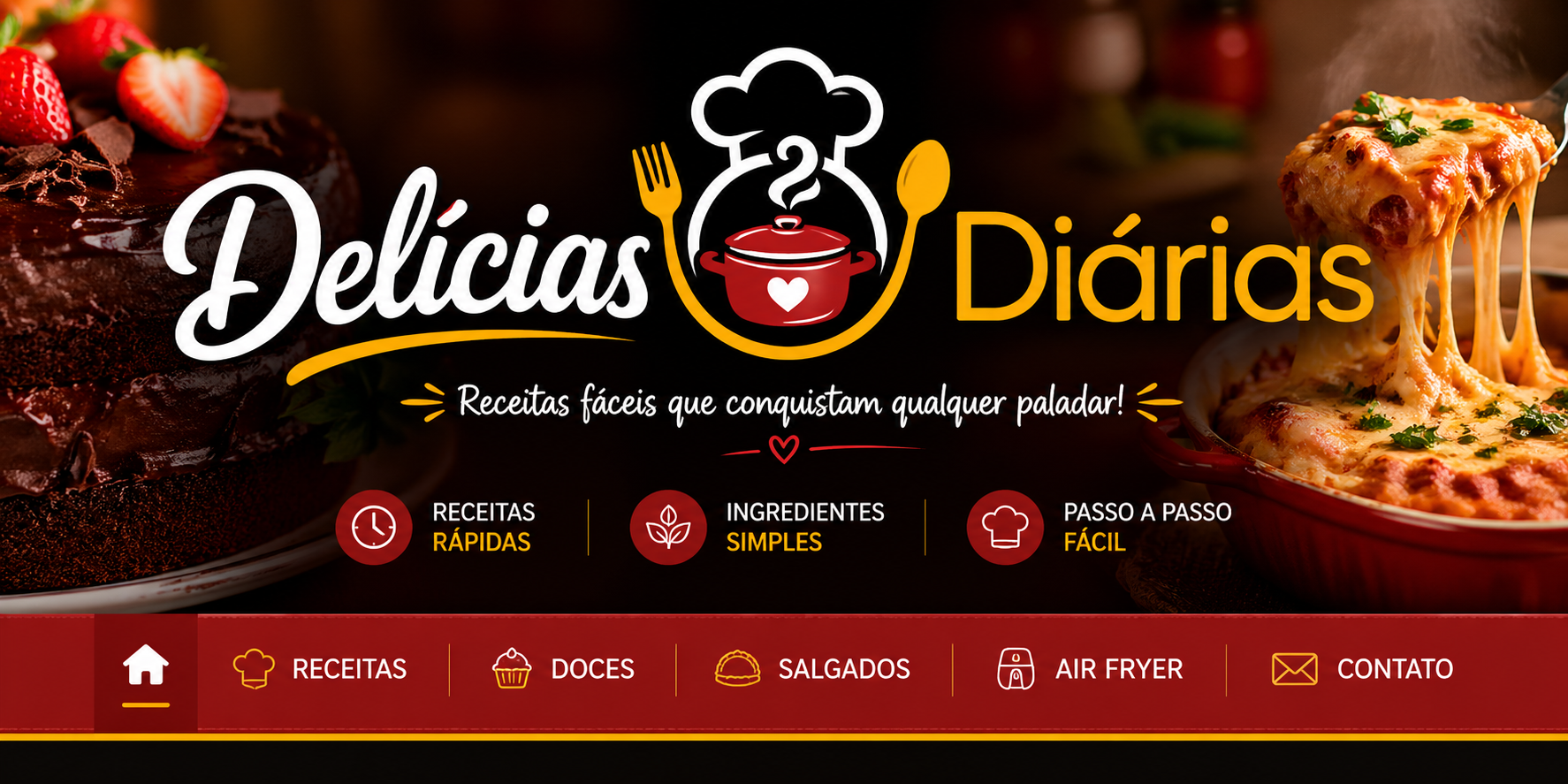 Receitas Caseiras Fáceis e Econômicas para o Dia a Dia | Delícias Diárias