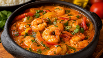 Moqueca de Camarão Baiana que Não Deixa o Camarão Borracha receita