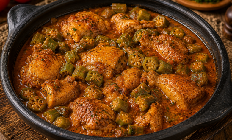 Frango com Quiabo Mineiro que Não Fica Babento e Tem Aquele Molho Encorpado de Vó receita