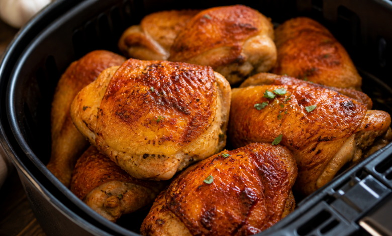 Frango na Airfryer com Pele Crocante que Não Resseca por Dentro receita